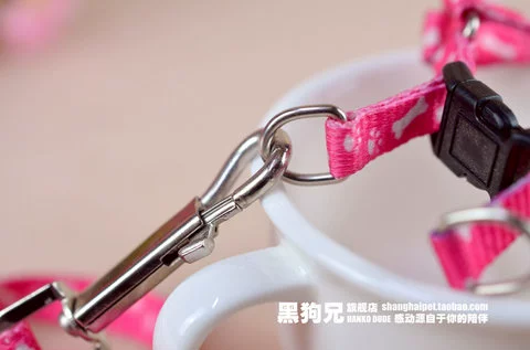 Chó cưng chó con chó nhỏ và mèo ngực với dây xích cần thiết hàng ngày màu sắc ngẫu nhiên 9 nhân dân tệ 3 	bát ăn đôi cho chó	